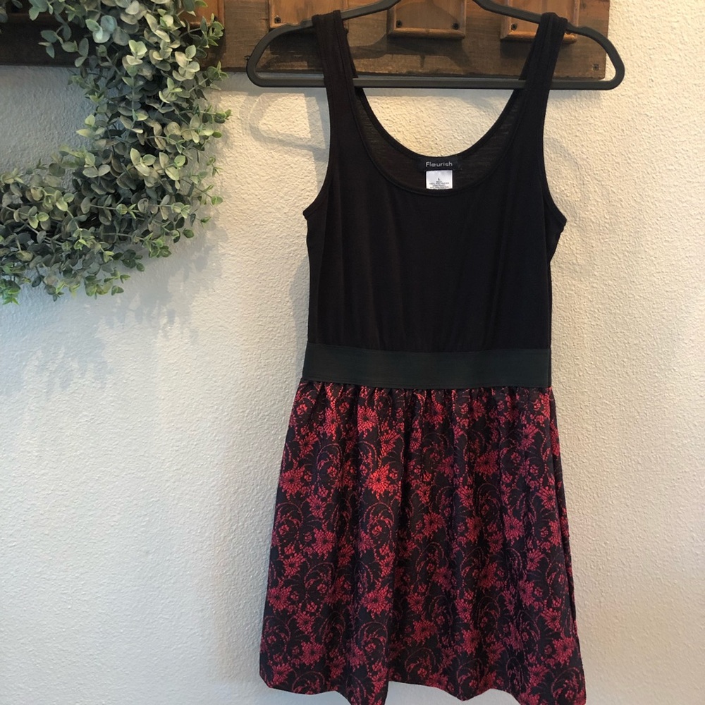 Black and Pink lace dress